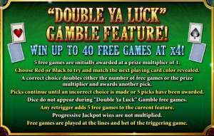 Double Ya Luck, Gamble Feature