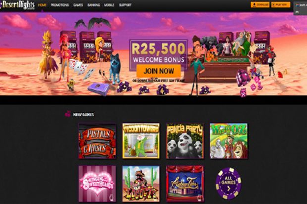 Desert Nights Casino full review for South African players wanting to play online slots in Rands